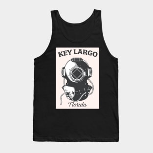 Key Largo Florida Diving poster Tank Top